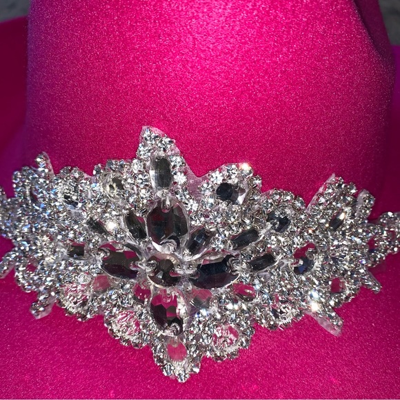 Rhinestone Bling emblem Western cowboy hat